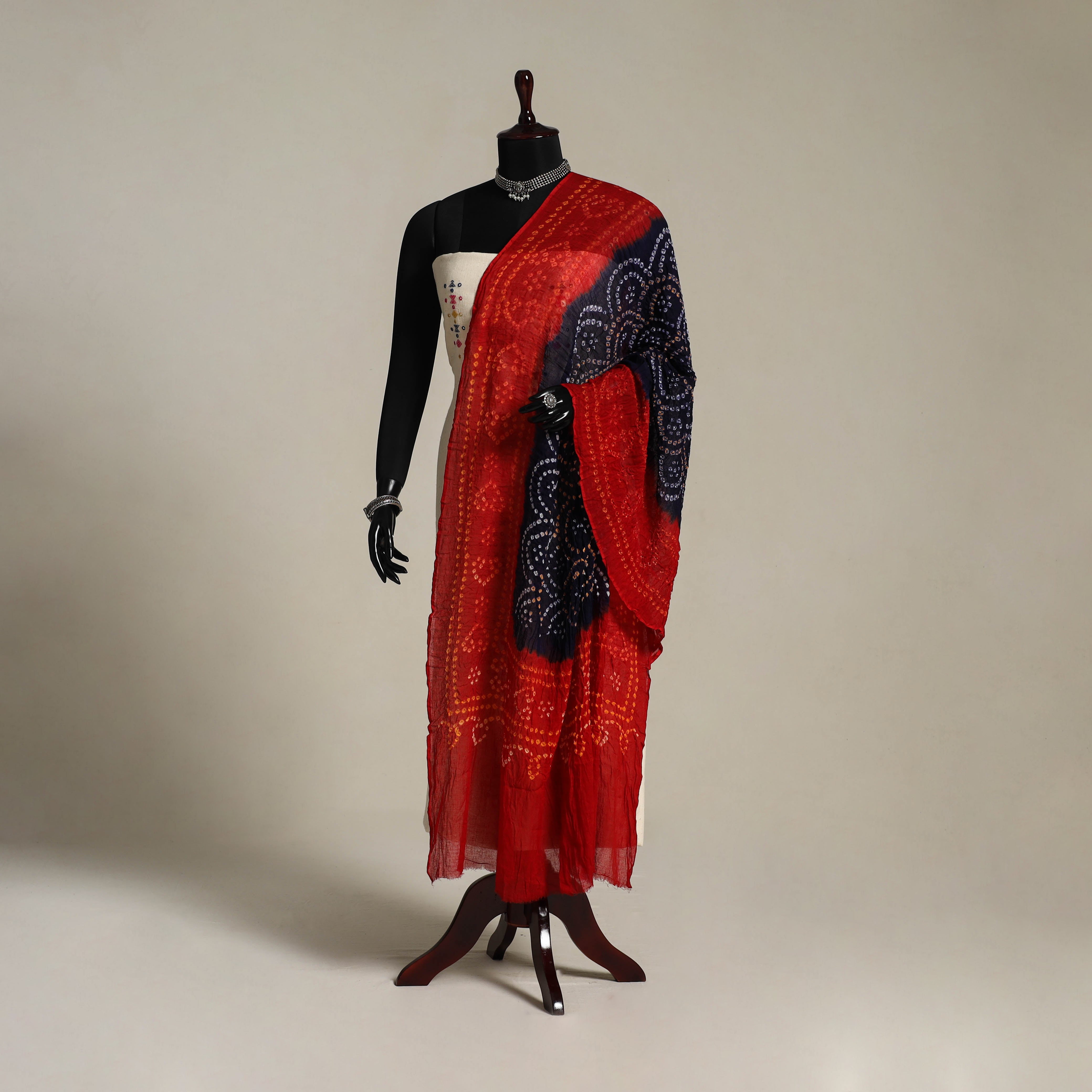 Yellow - Kutch Tie-Dye Pure Mul Cotton Bandhani Dupatta 19