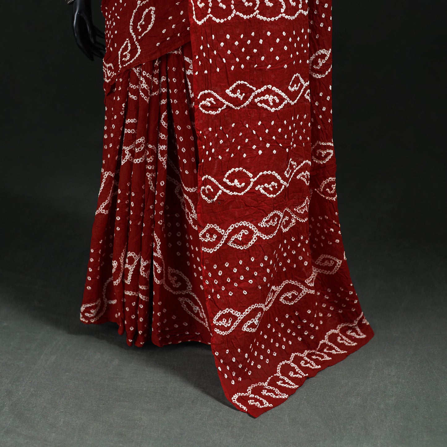 Kutch Bandhani Tie-Dye Cotton Saree 40