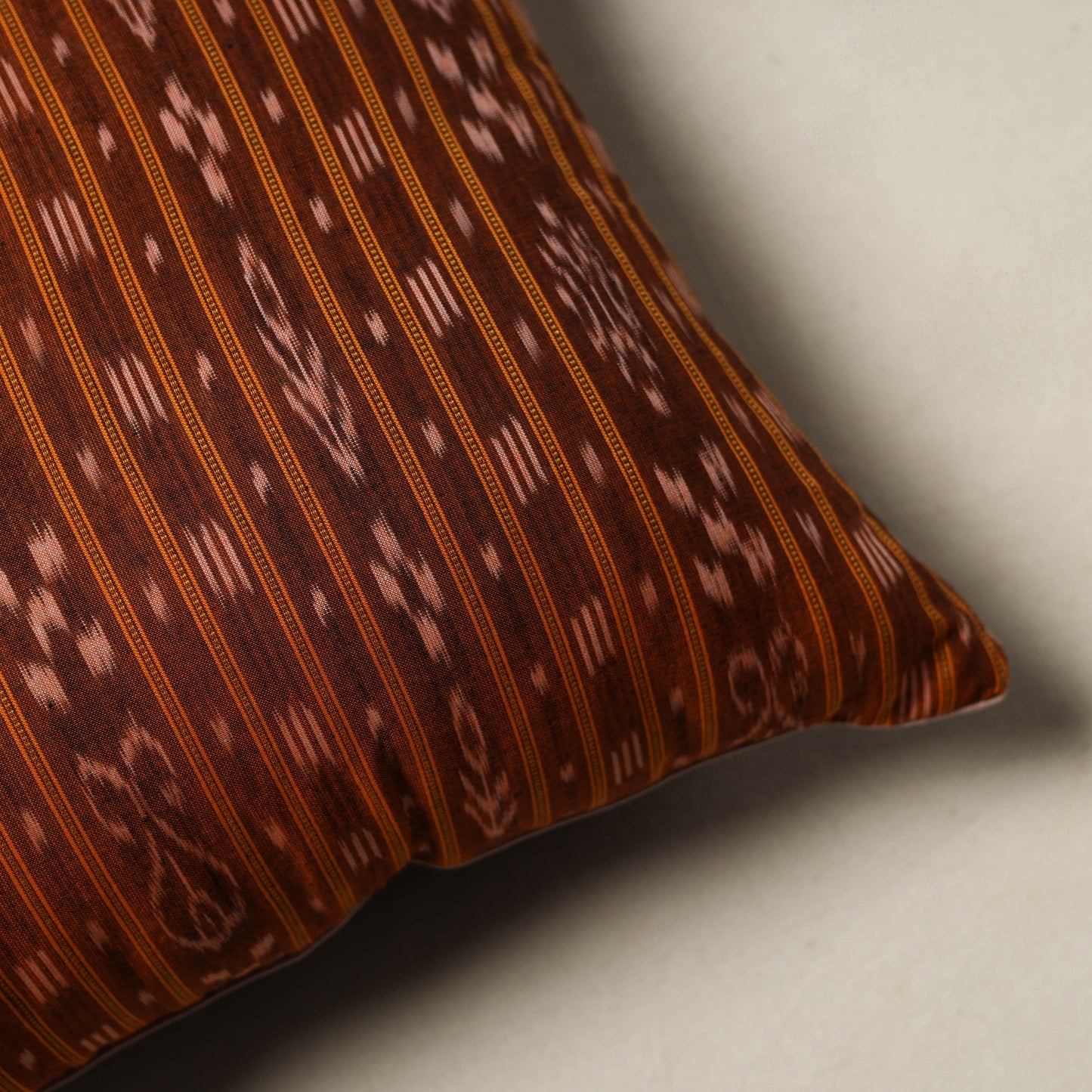 Sambalpuri Ikat Weave Cushion Cover (16 x 16 in) 06