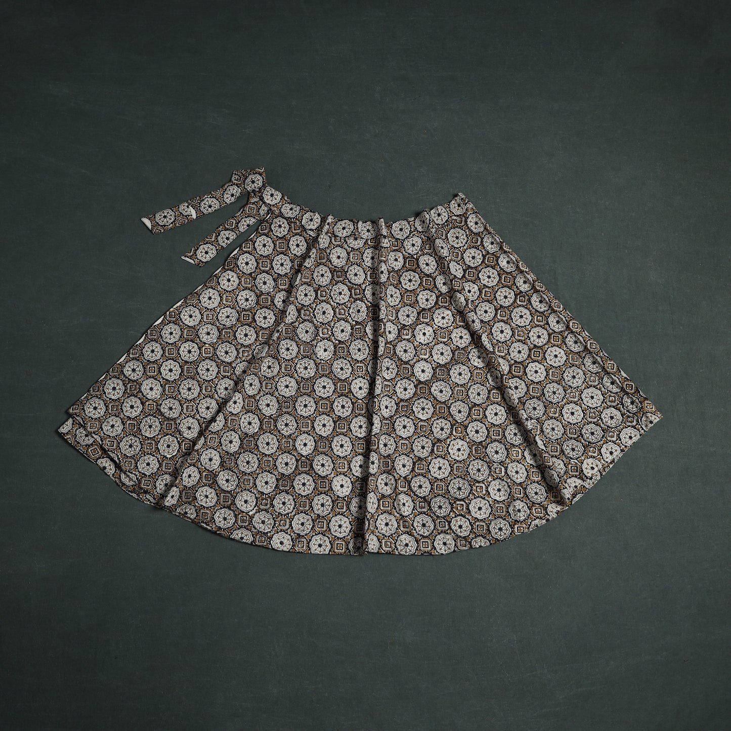 Bagru Hand Block Print Cotton Wrap Around Skirt 13