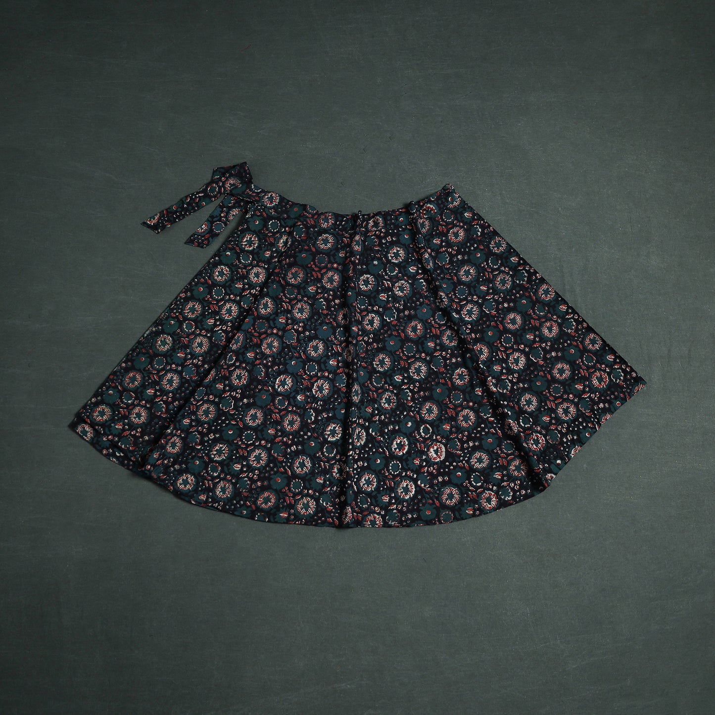 Bagru Hand Block Print Cotton Wrap Around Skirt 11