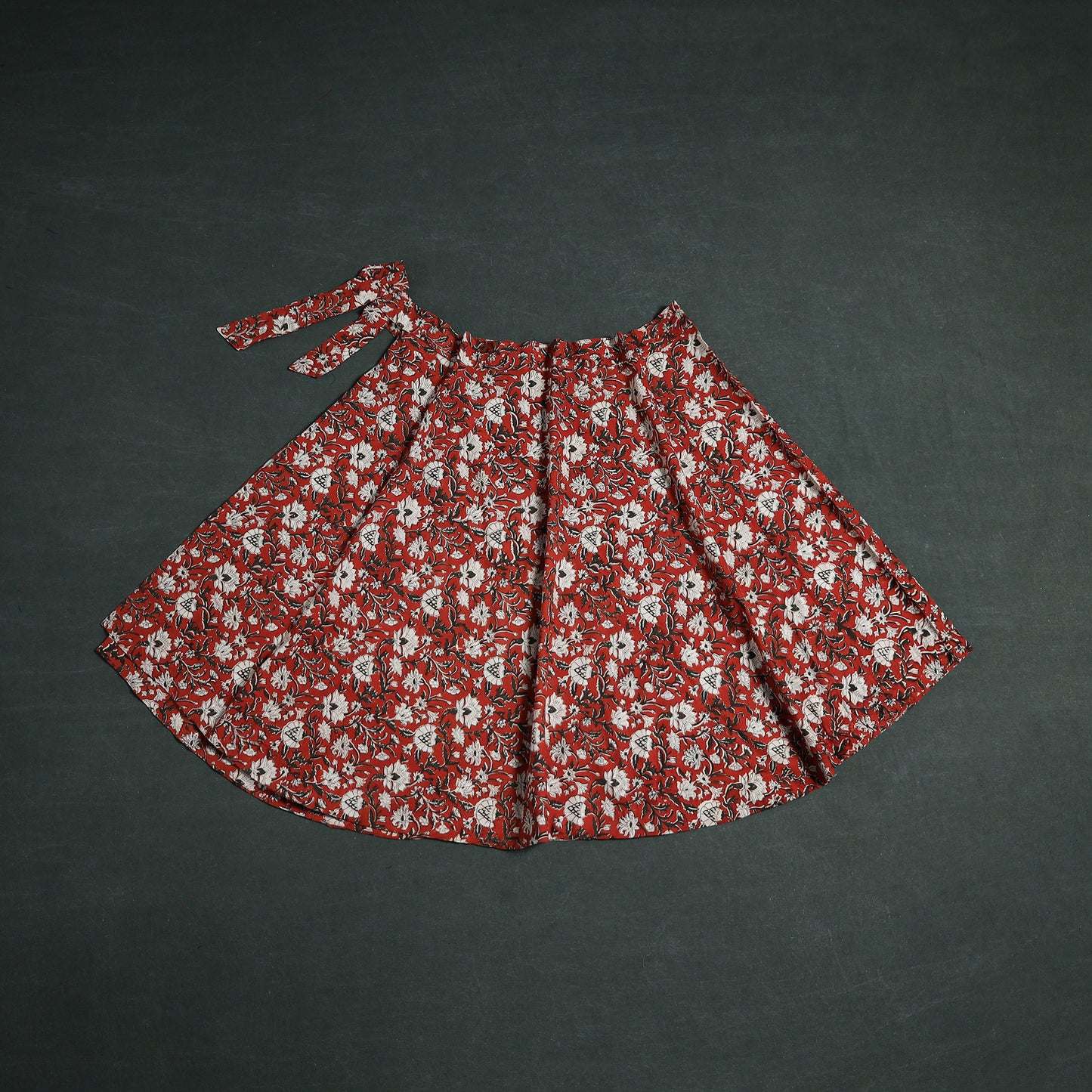 Bagru Hand Block Print Cotton Wrap Around Skirt 09