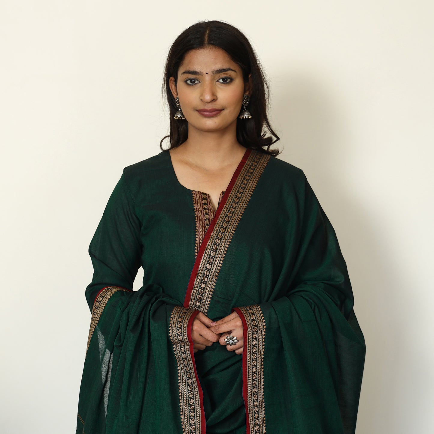 Dharwad Cotton Kurta with Palazzo & Dupatta Set 18