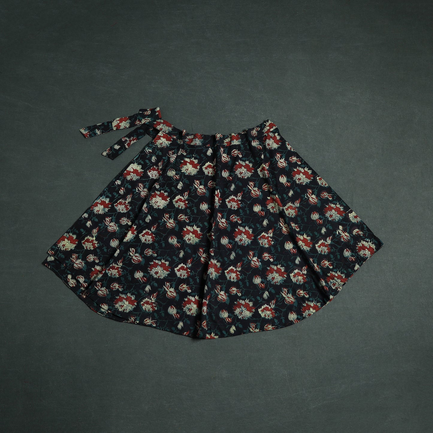 Bagru Hand Block Print Cotton Wrap Around Skirt 03
