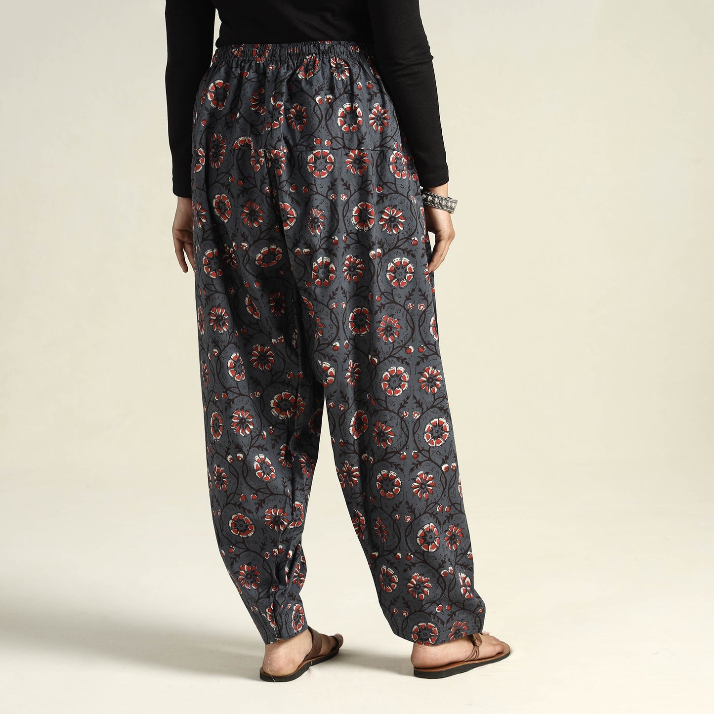 Buy Bagru Block Printed Cotton Elasticated Salwar Online at iTokri.com