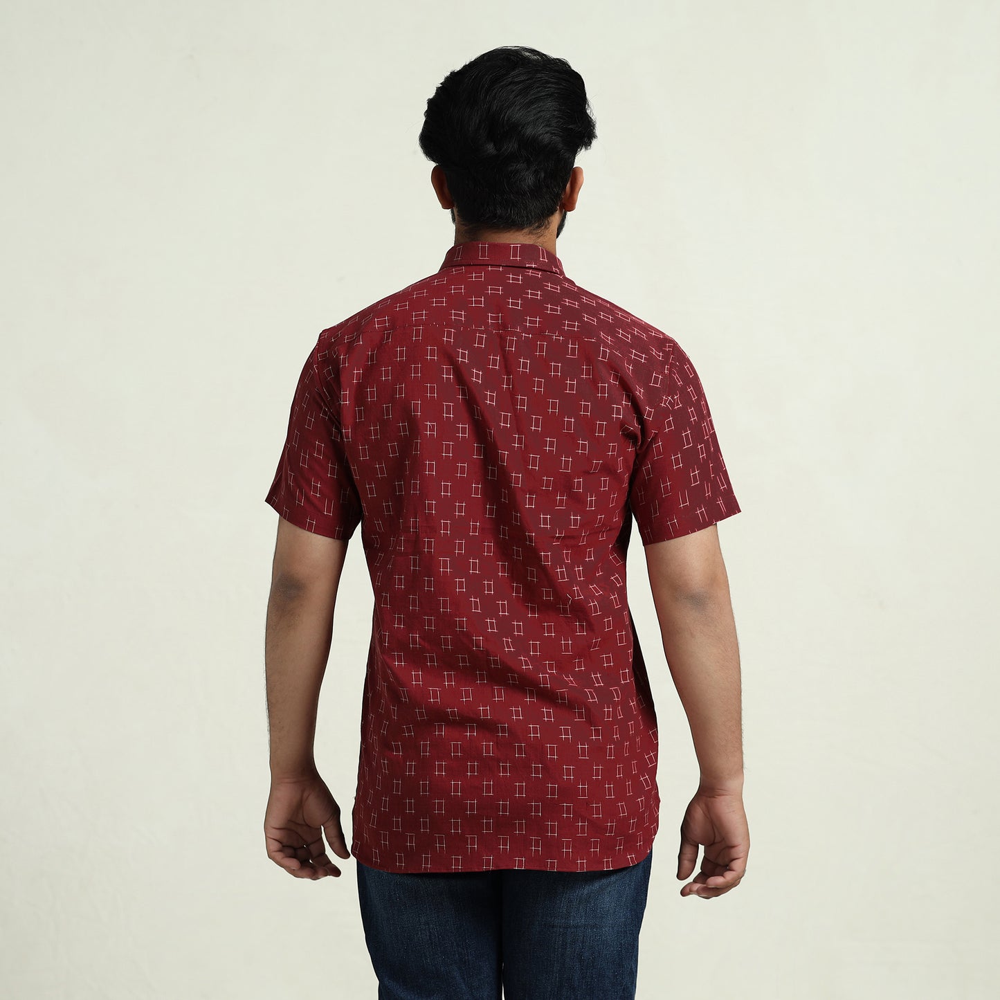 pochampally ikat cotton shirt