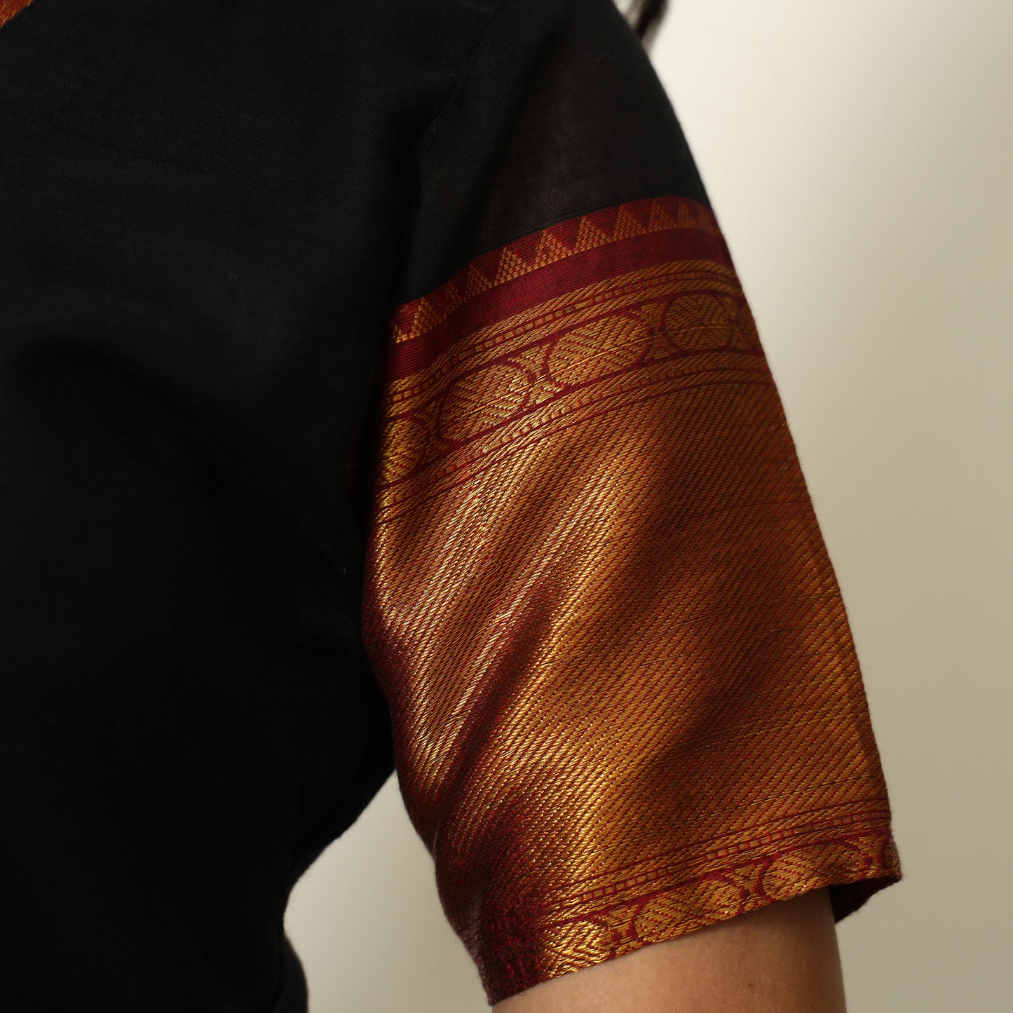 Black - Dharwad Cotton Kurta with Palazzo & Dupatta Set 21