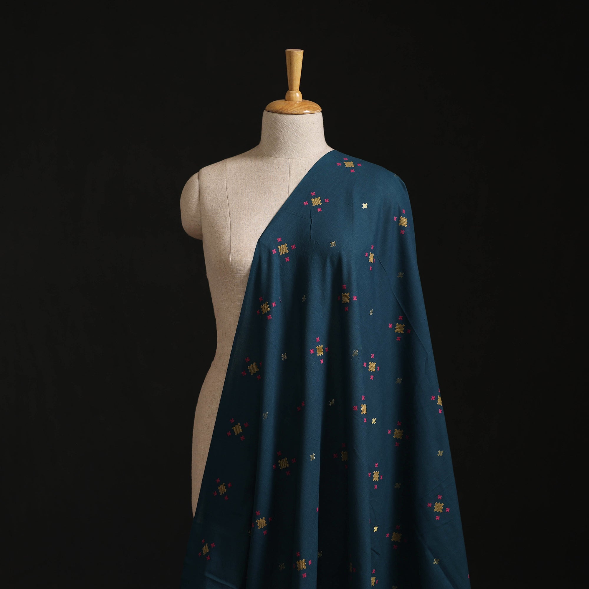 Prewashed Cotton Jacquard Buti Fabric