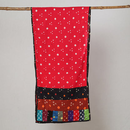 Multicolor - Bandhani Tie-Dye Patchwork Cotton Stole 67