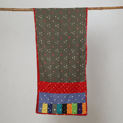Multicolor - Bandhani Tie-Dye Patchwork Cotton Stole 33