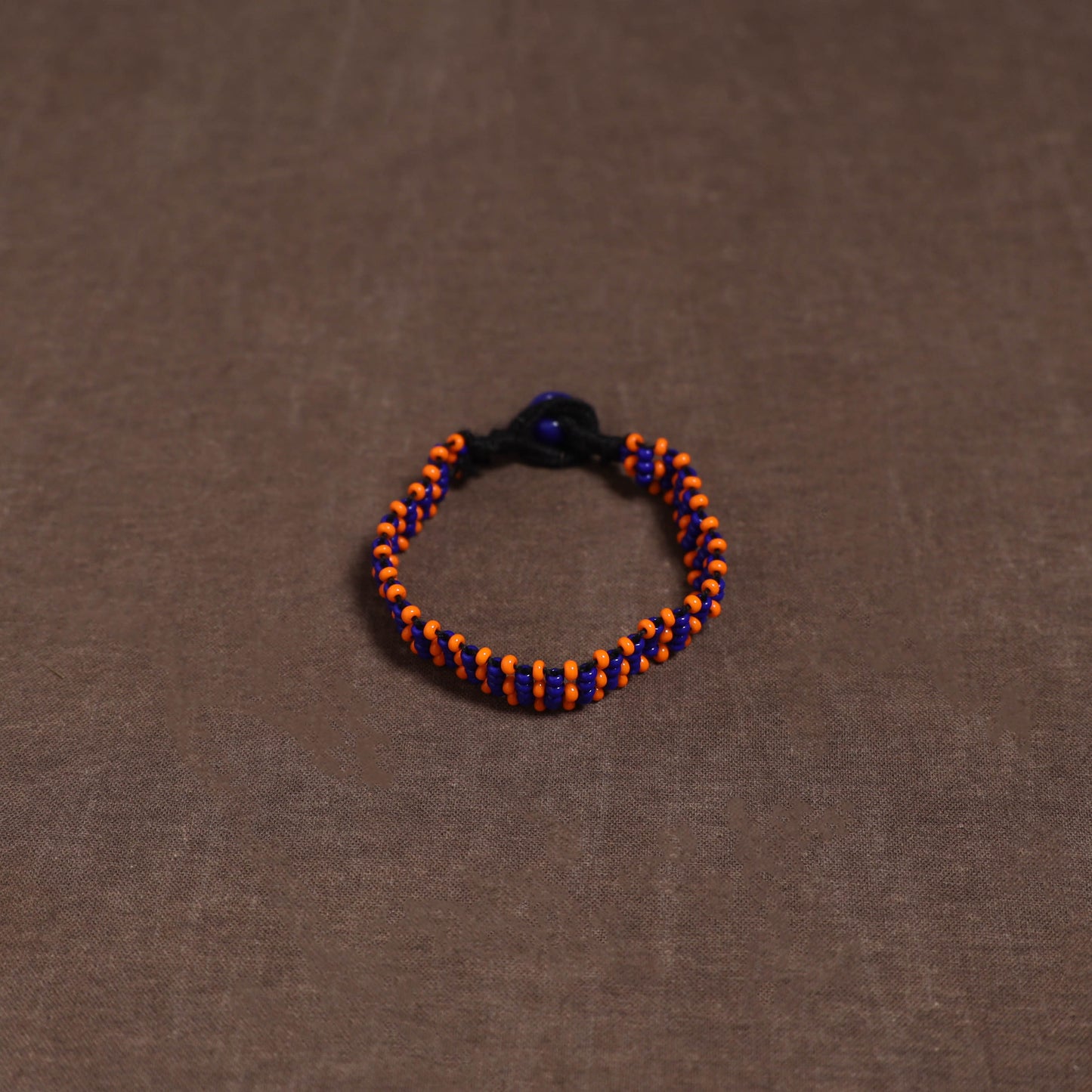 Orange - Bead Work Handmade Baiga Tribal Bracelet 25