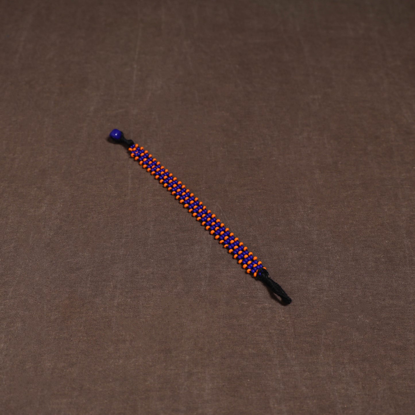 Orange - Bead Work Handmade Baiga Tribal Bracelet 25