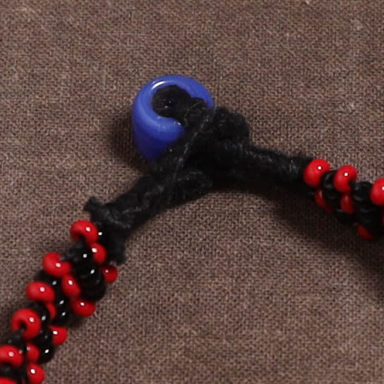 Red - Bead Work Handmade Baiga Tribal Bracelet 28