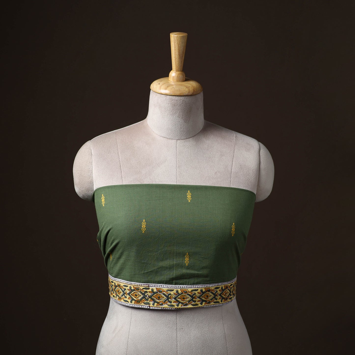 Jacquard Weave Cotton Blouse Piece 02