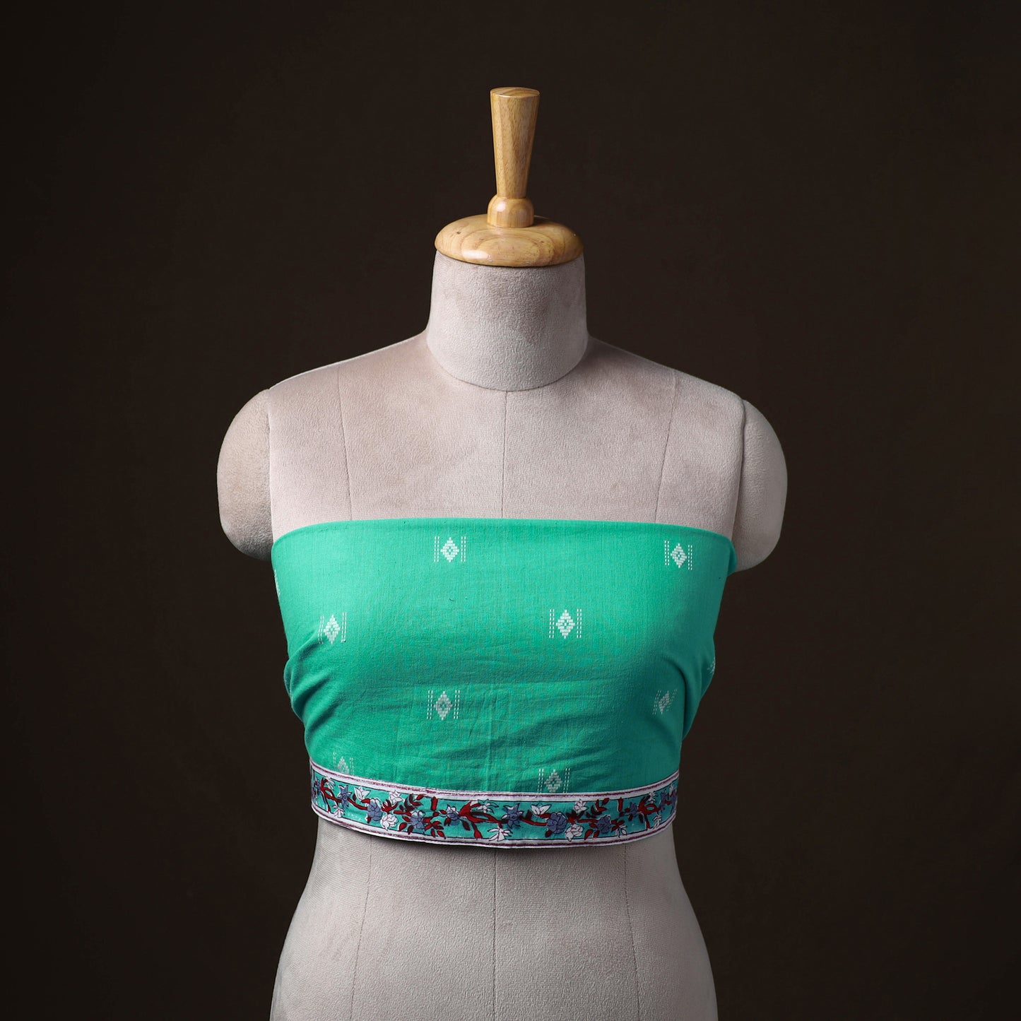 Jacquard Weave Cotton Blouse Piece 08