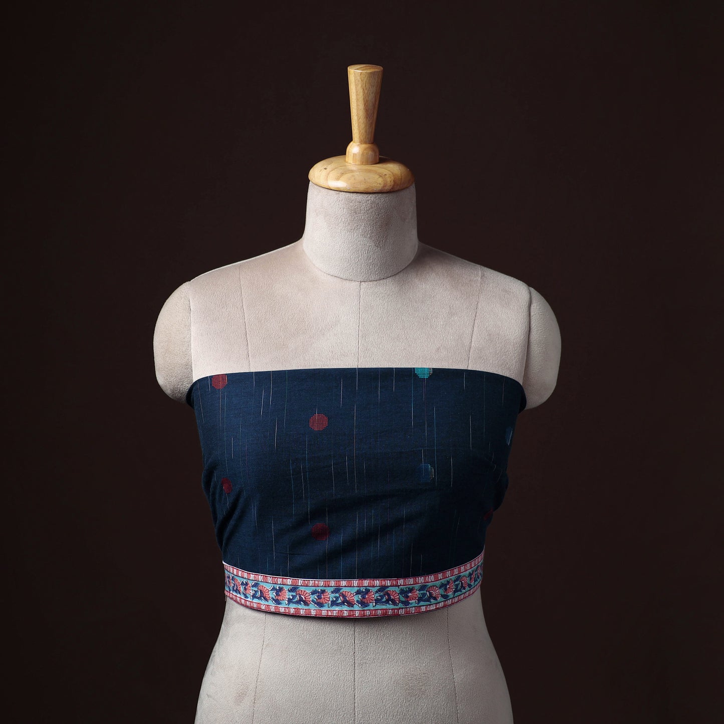 Jacquard Weave Cotton Blouse Piece 16