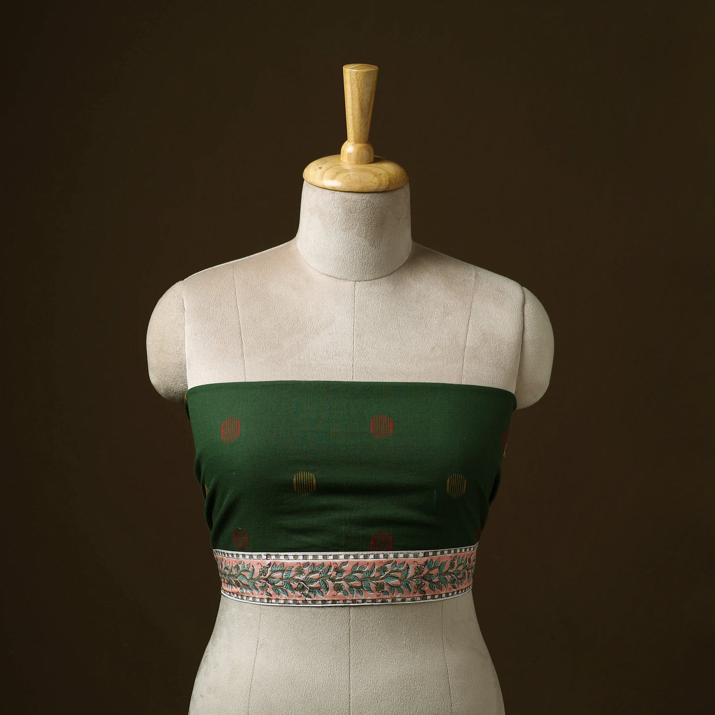 Jacquard Weave Cotton Blouse Piece 18
