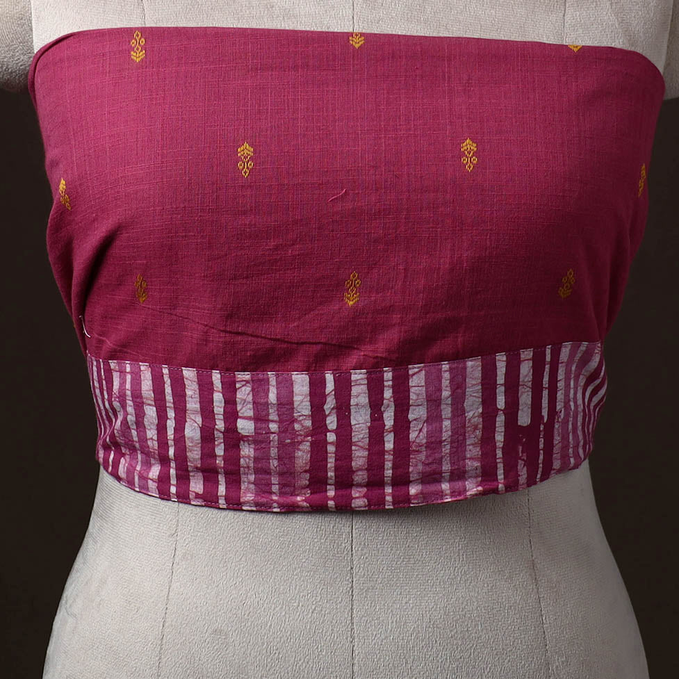 Jacquard Weave Cotton Blouse Piece 21