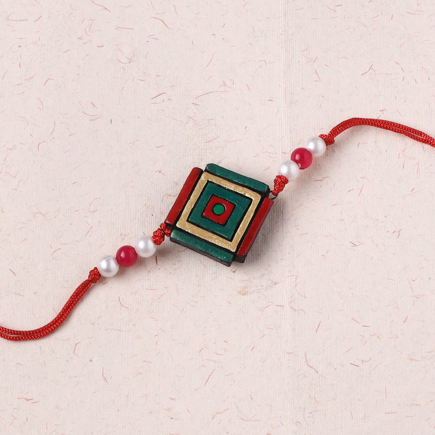 Bishnupur Handpainted Terracotta Rakhi 37
