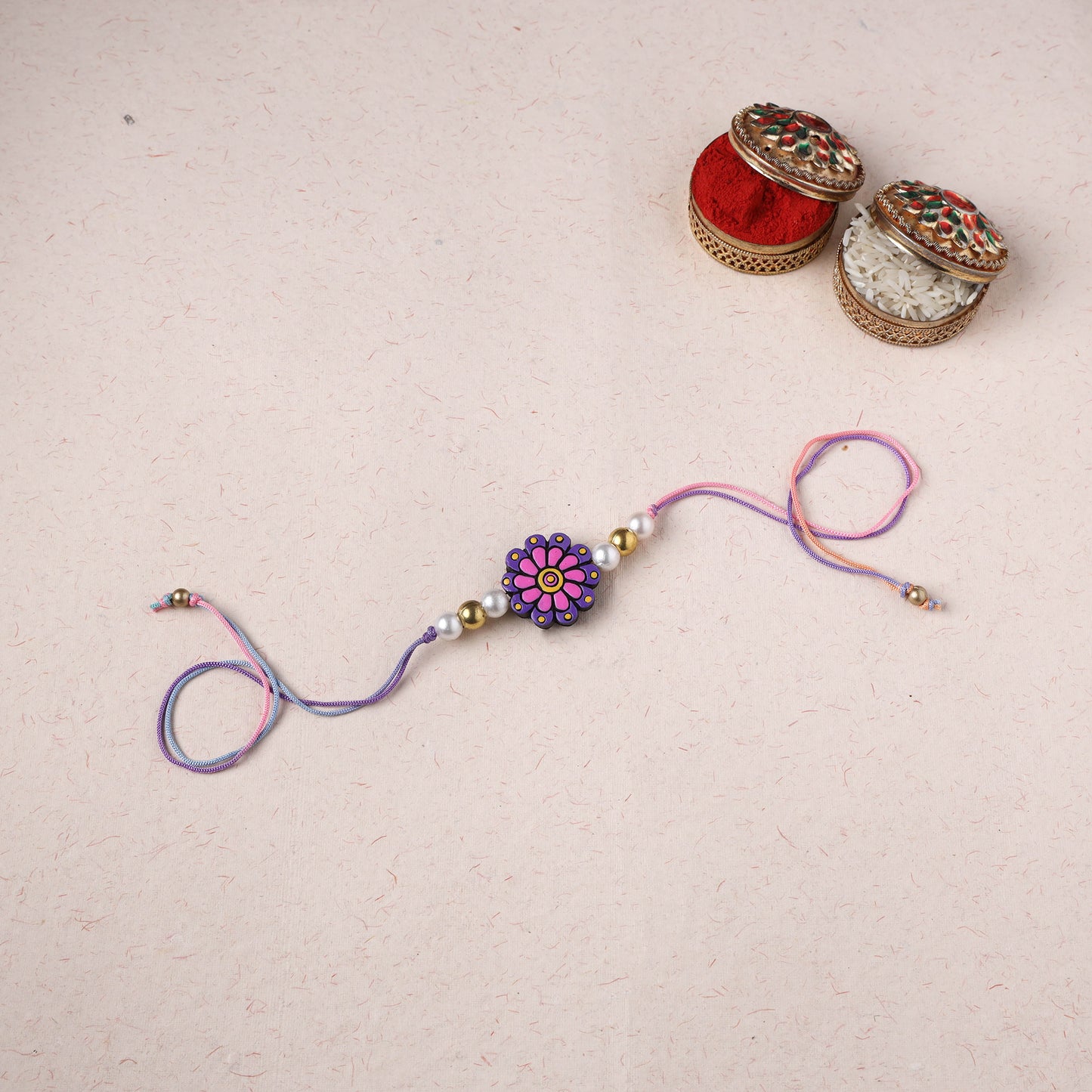 Bishnupur Handpainted Terracotta Rakhi 46