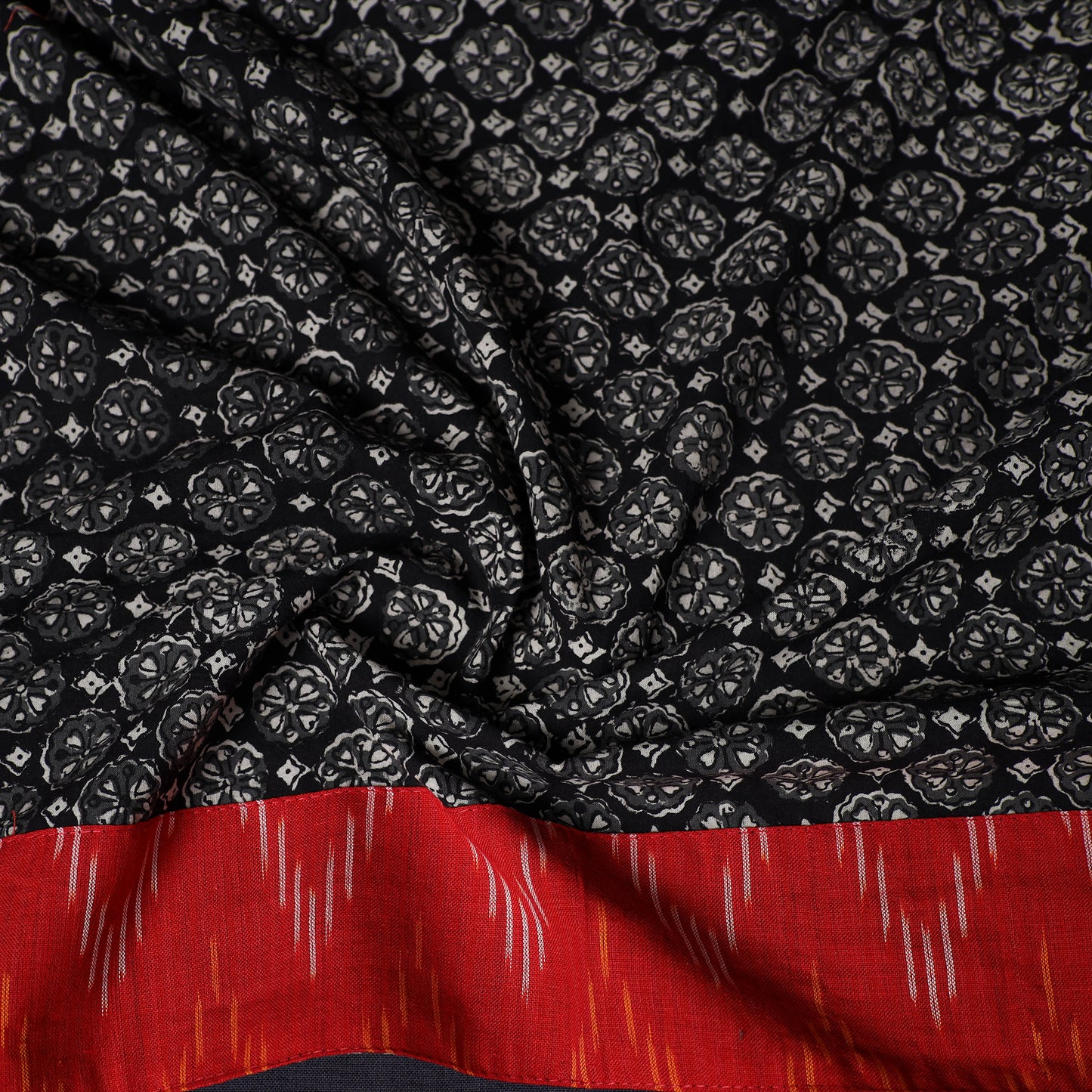 Bagru Hand Block Print Natural Dyed Cotton Blouse Piece 34