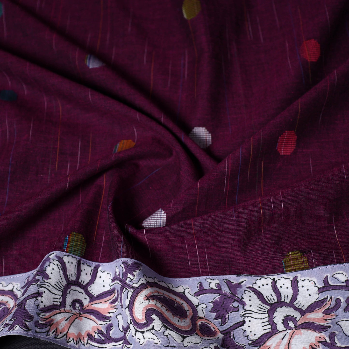 Jacquard Weave Cotton Blouse Piece 20