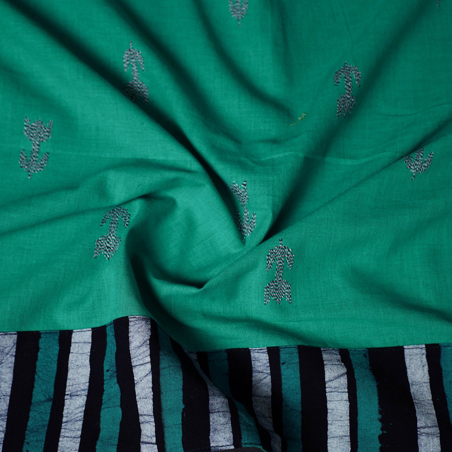 Jacquard Weave Cotton Blouse Piece 17