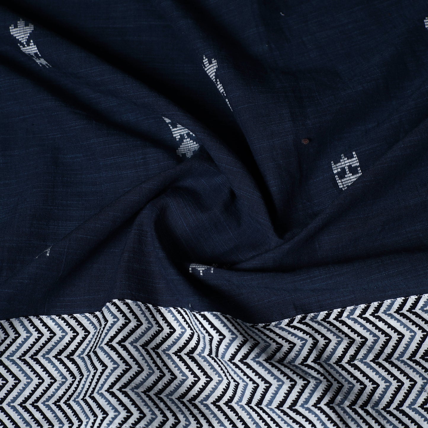 Jacquard Weave Cotton Blouse Piece 11
