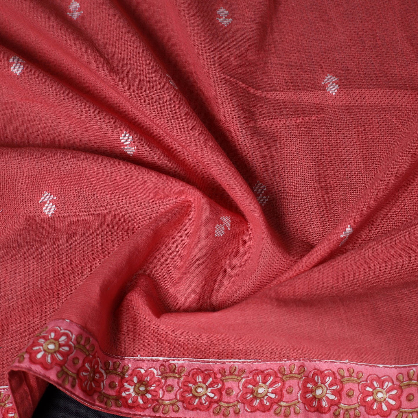 Jacquard Weave Cotton Blouse Piece 09