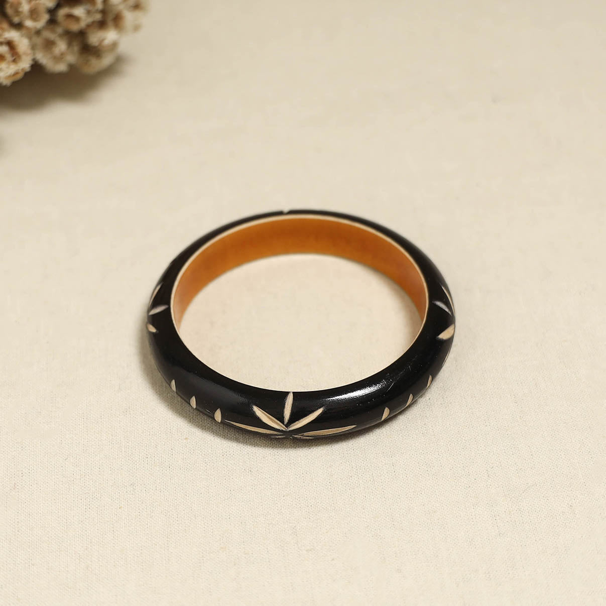 Black - Channapatna Handcrafted Wooden Bangle (Size - 2-6) 67