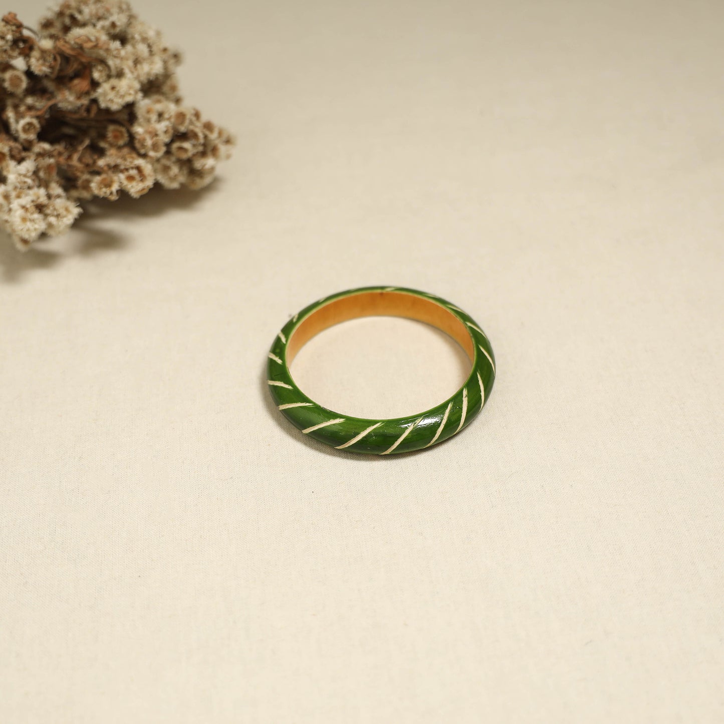 Green - Channapatna Handcrafted Wooden Bangle (Size - 2-8) 82