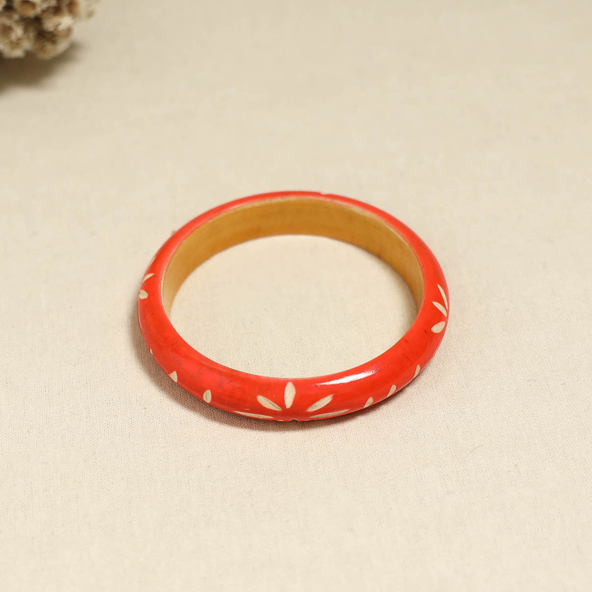 Orange - Channapatna Handcrafted Wooden Bangle (Size - 2-8) 83