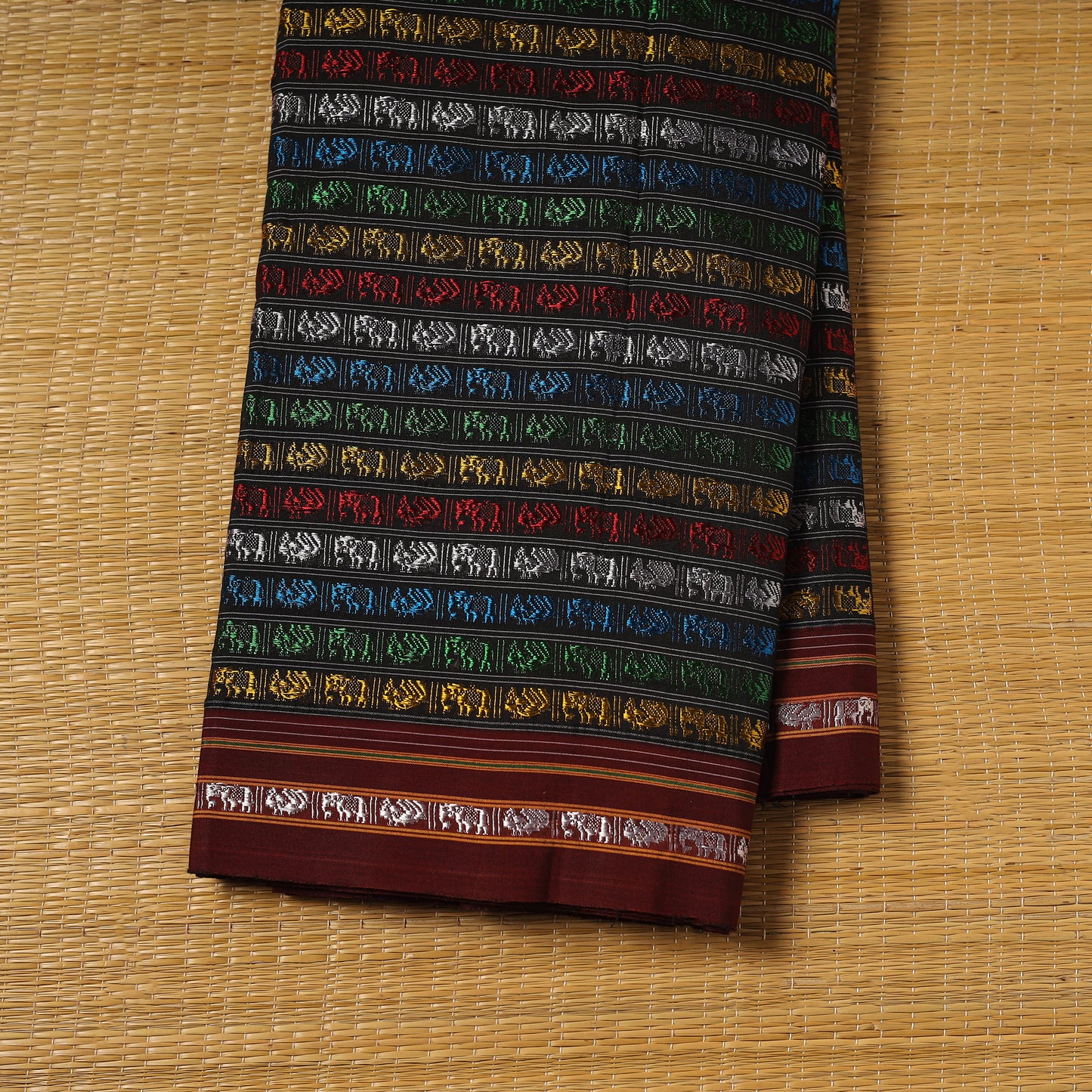 Multicolor - Khun Weave Silk Cotton Fabric 01