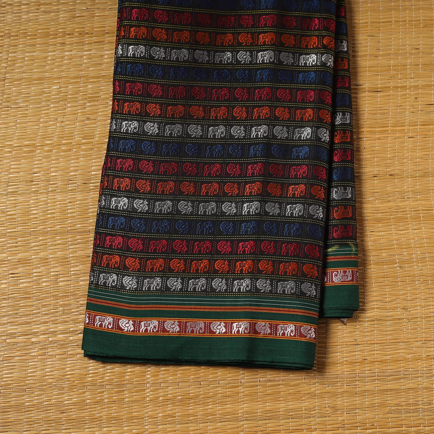 Multicolor - Khun Weave Silk Cotton Fabric 10