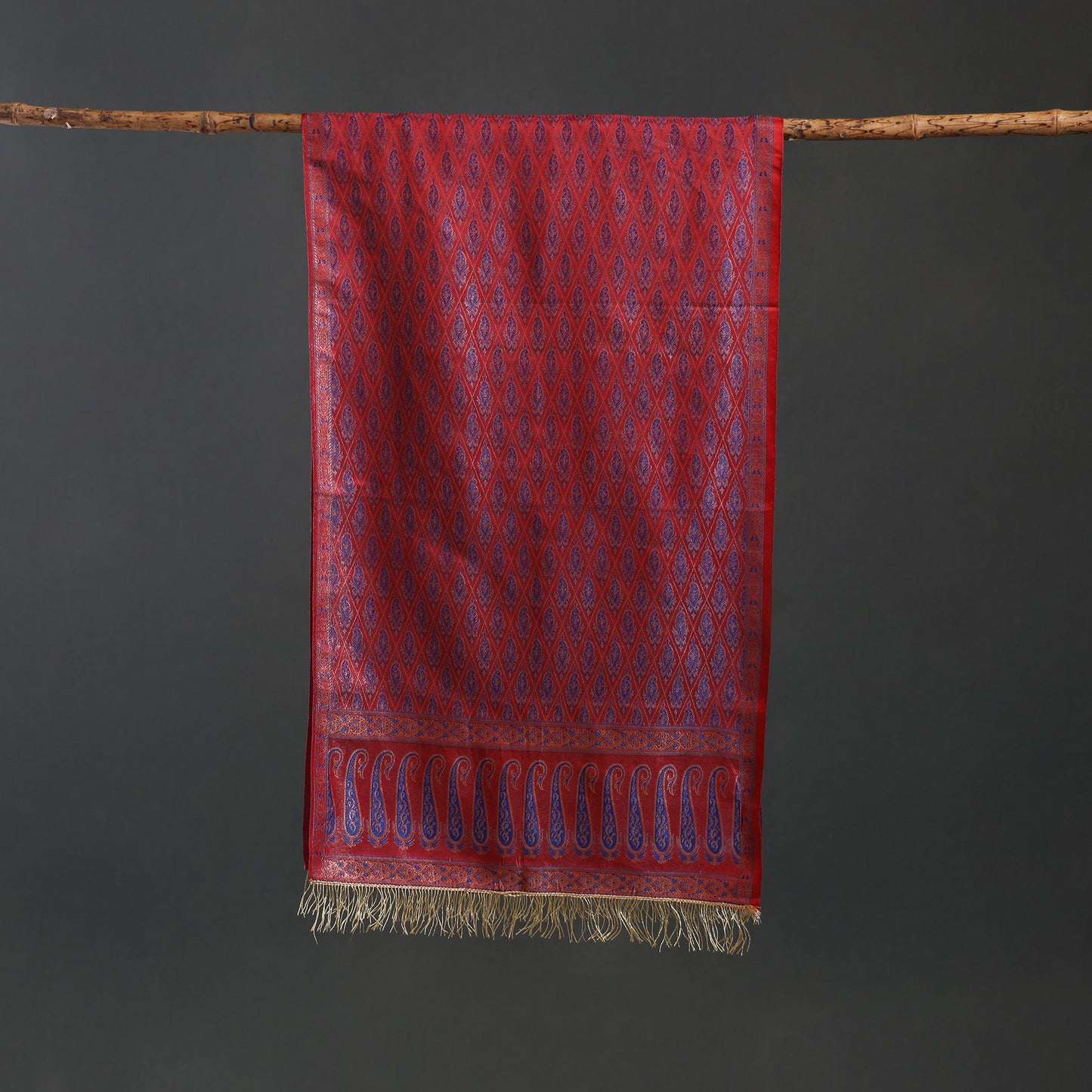 Brocade Handloom Semi Silk Banarasi Stole 15