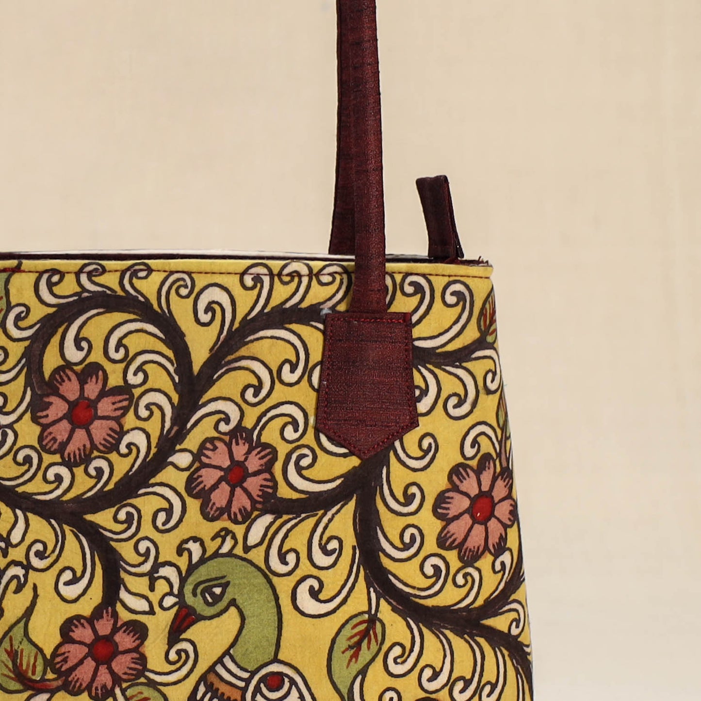 Multicolor - Srikalahasti Kalamkari Handpainted Shoulder Bag 28