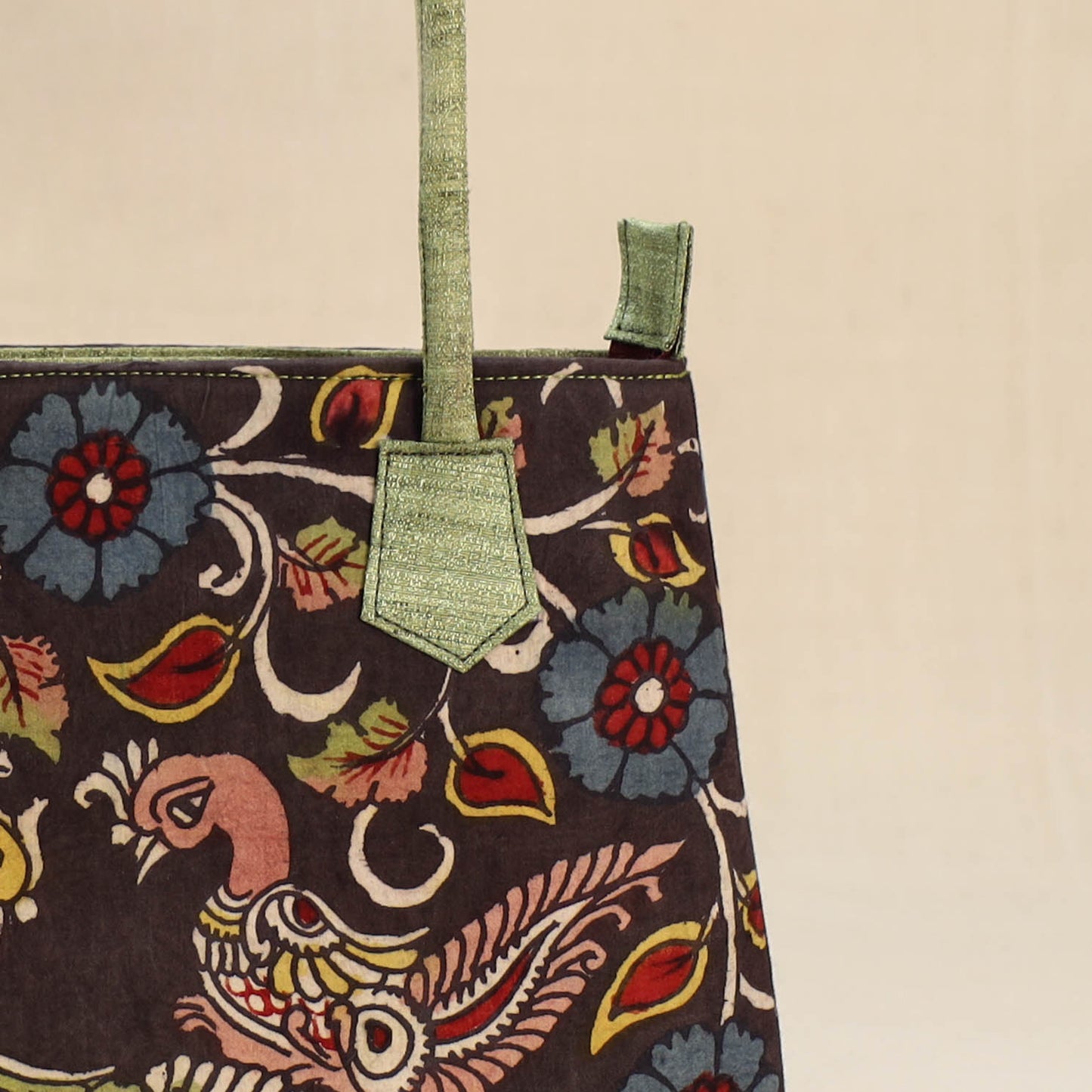 Multicolor - Srikalahasti Kalamkari Handpainted Shoulder Bag 31