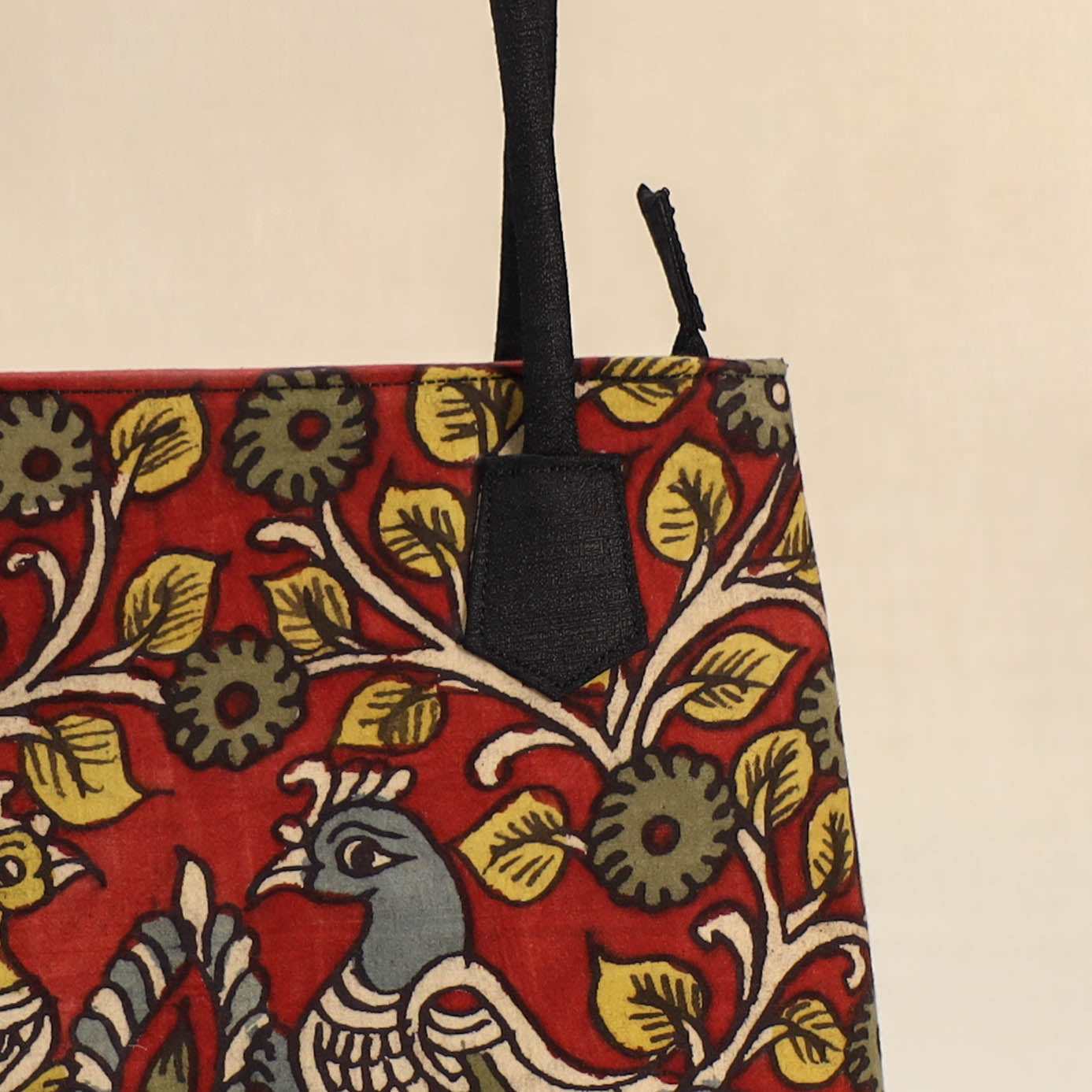 Multicolor - Srikalahasti Kalamkari Handpainted Shoulder Bag 37