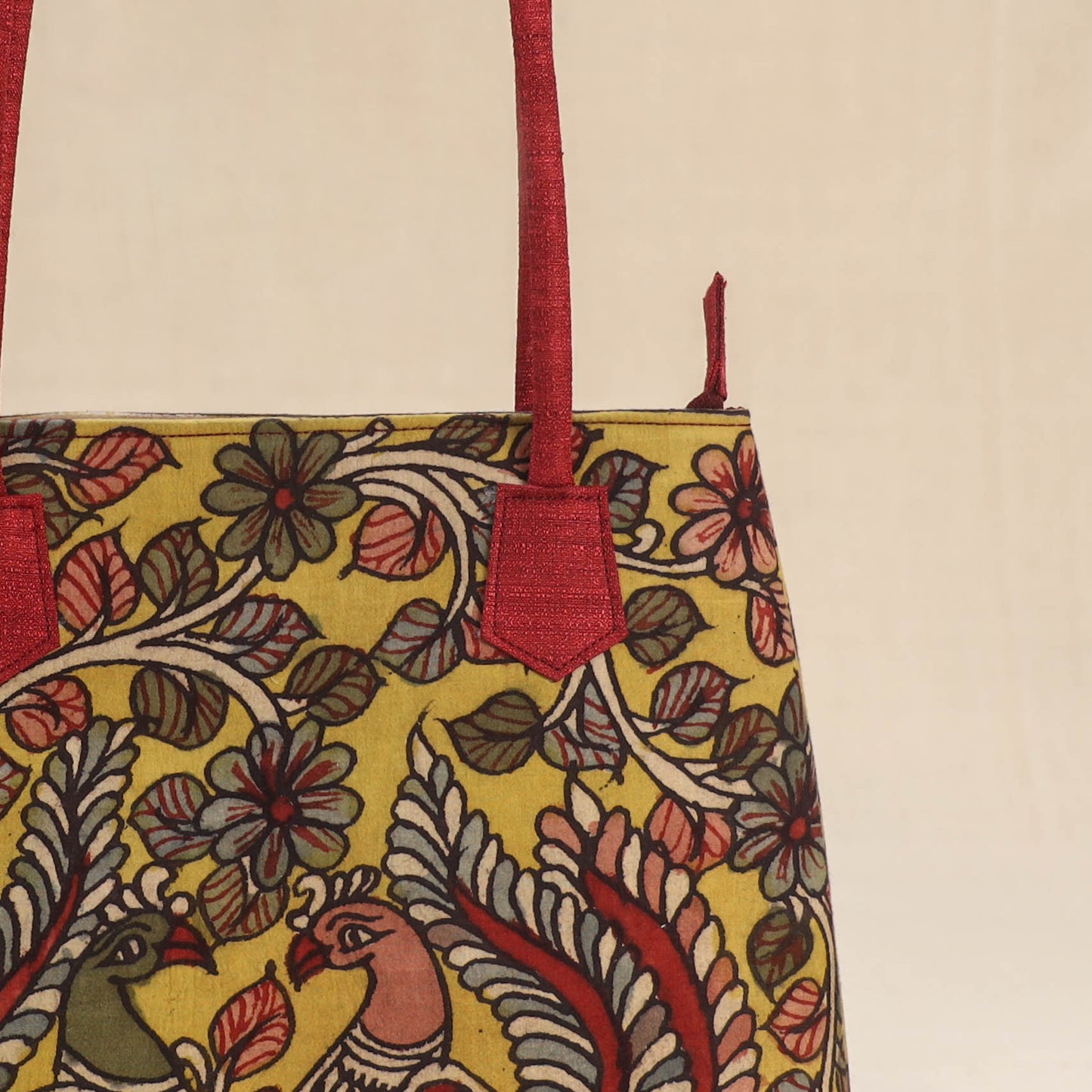 Multicolor - Srikalahasti Kalamkari Handpainted Shoulder Bag 44