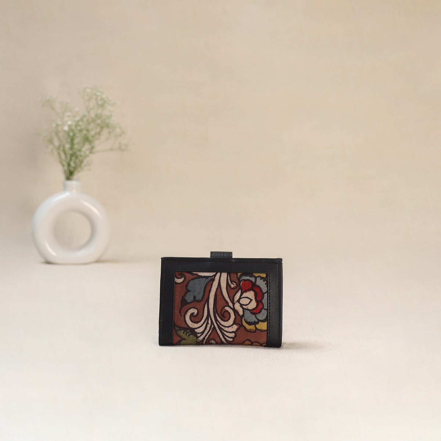 Brown - Srikalahasti Kalamkari Handpainted Wallet 111