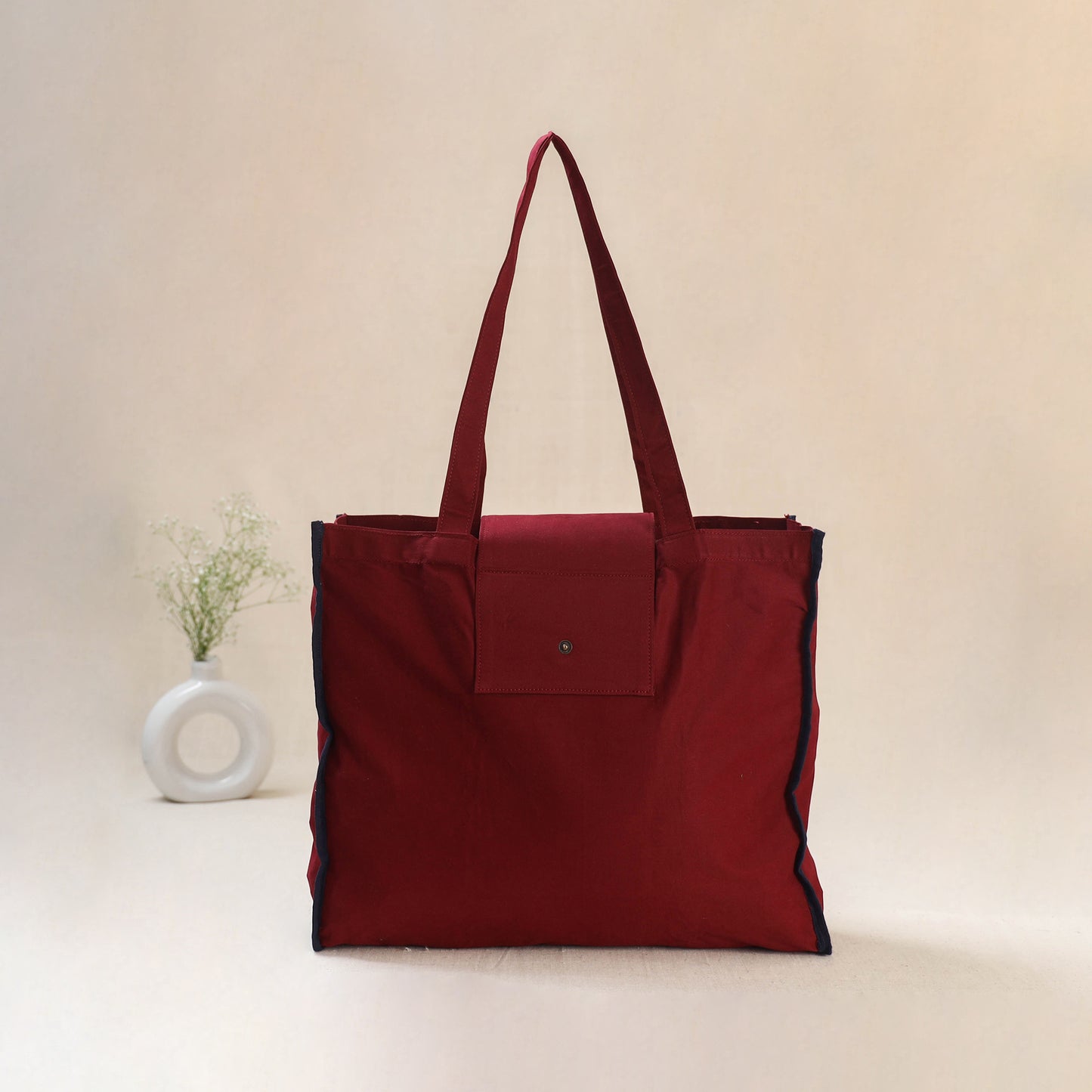 Red - Srikalahasti Handpainted Kalamkari Shoulder Bag 48