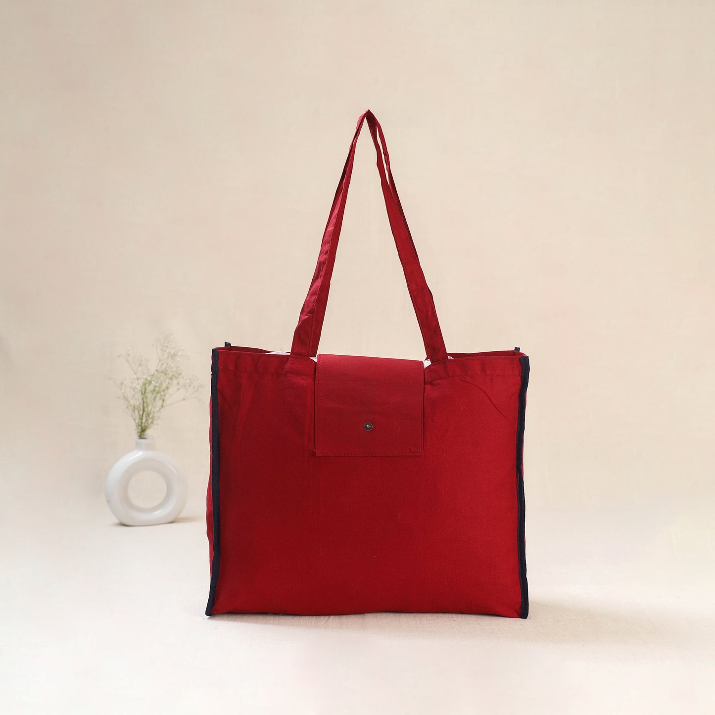 Red - Srikalahasti Handpainted Kalamkari Shoulder Bag 62