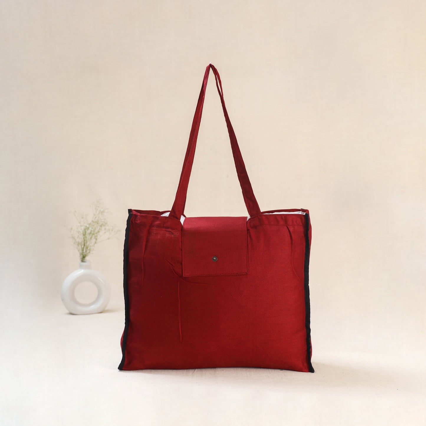 Red - Srikalahasti Handpainted Kalamkari Shoulder Bag 65