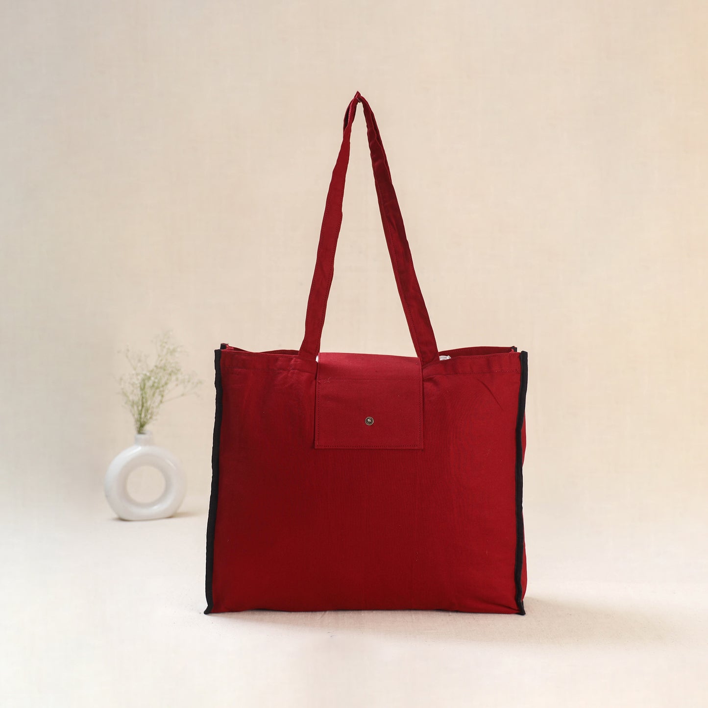 Red - Srikalahasti Handpainted Kalamkari Shoulder Bag 67