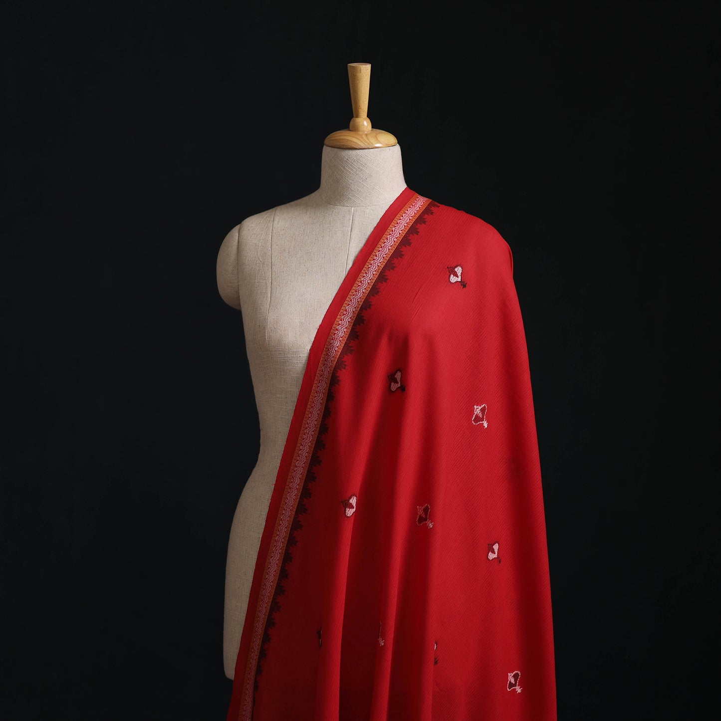 Red - Prewashed Cotton Jacquard Fabric 13