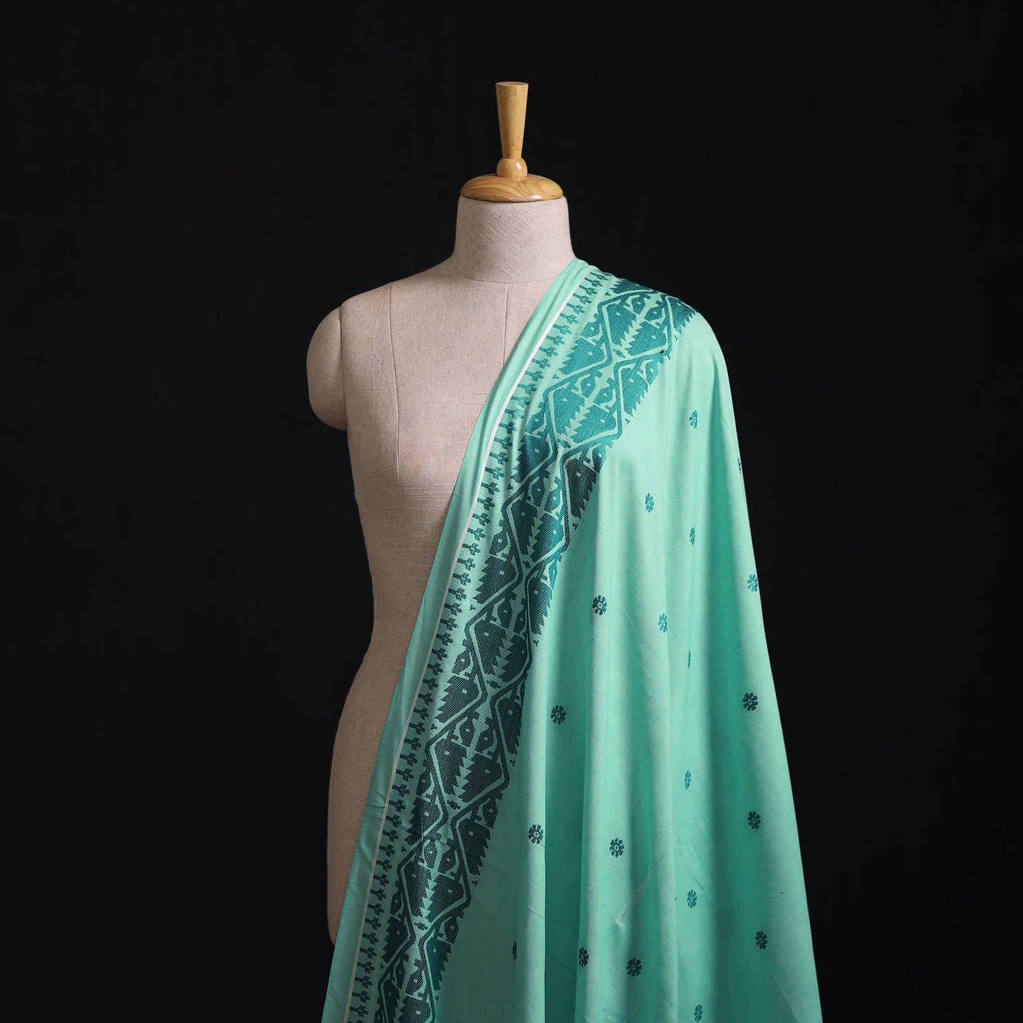 Green - Prewashed Cotton Jacquard Fabric 33