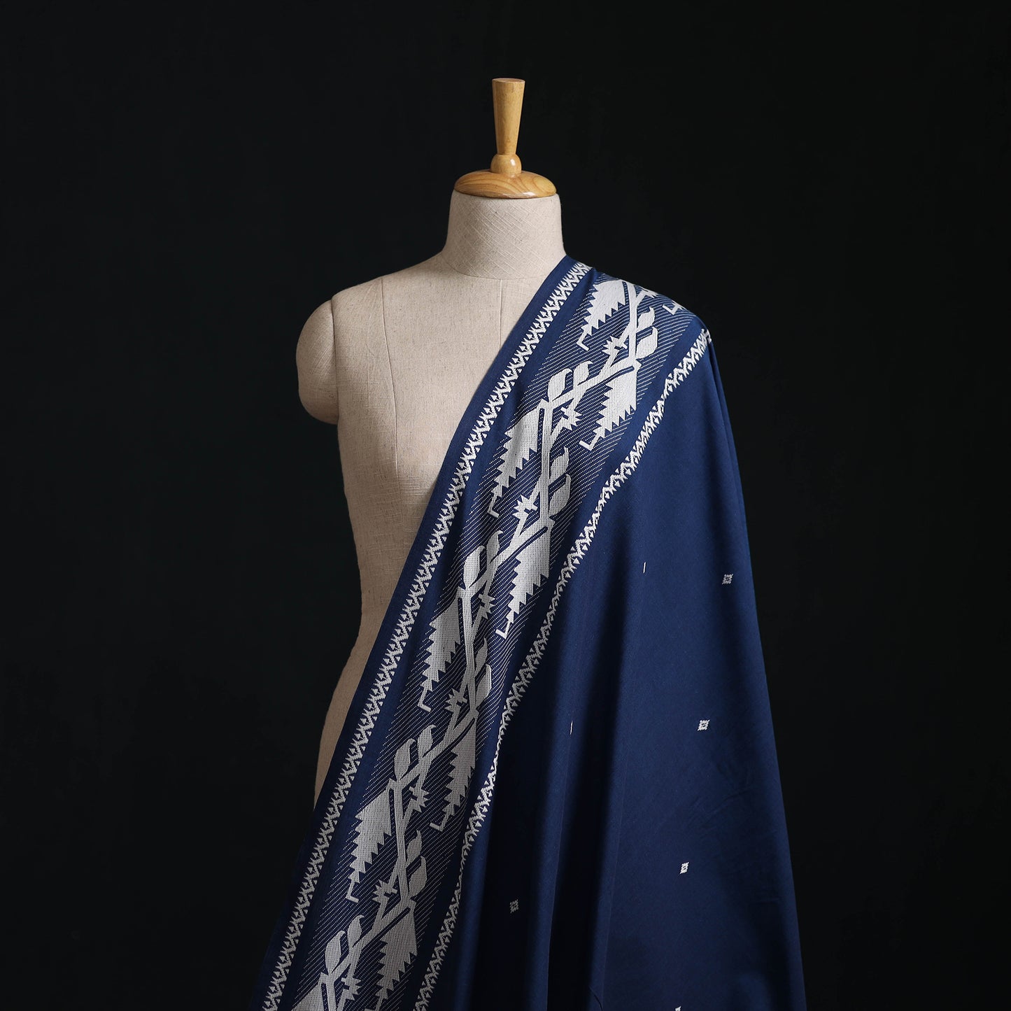 Blue - Prewashed Cotton Jacquard Fabric 41