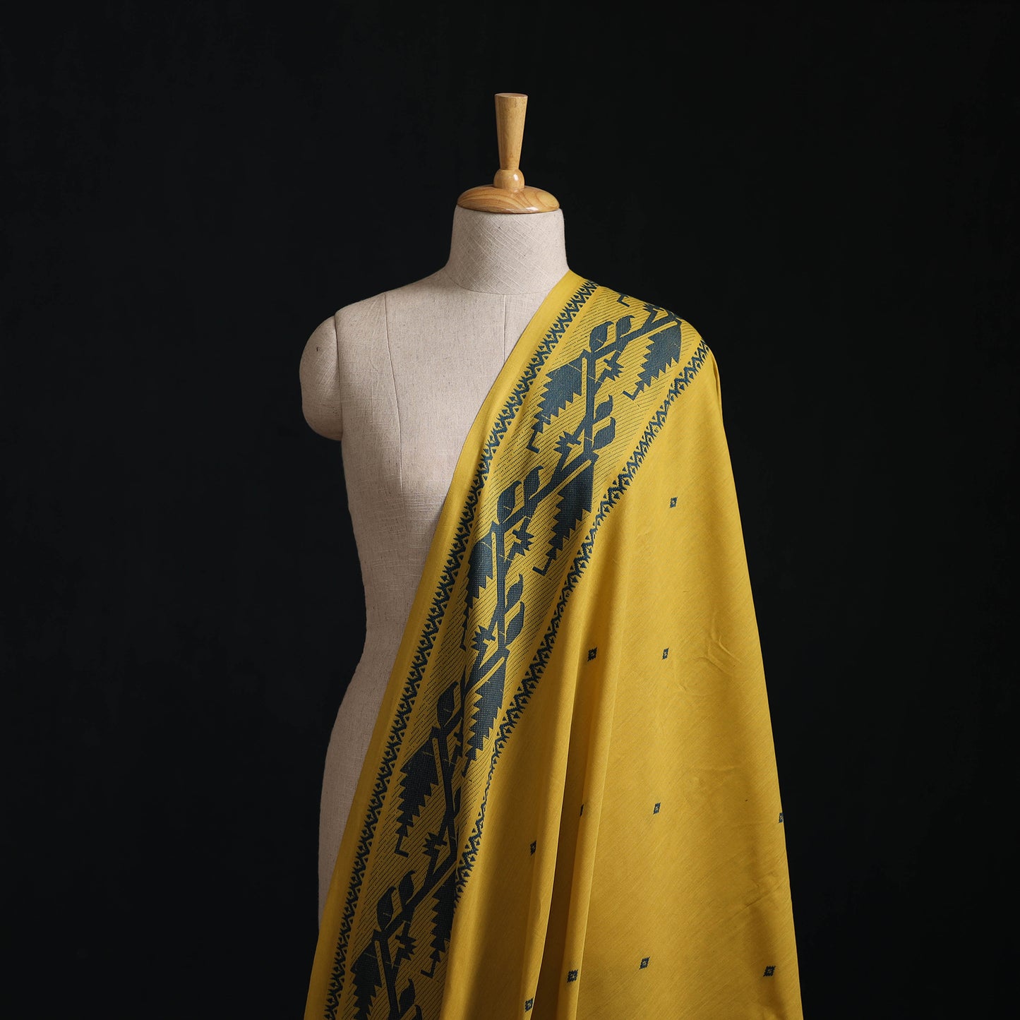 Yellow - Prewashed Cotton Jacquard Fabric 43