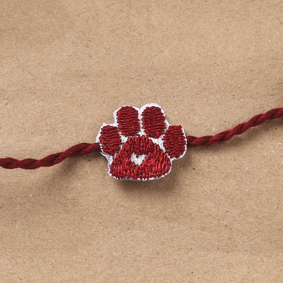 Hand Embroidered Thread Work Rakhi 31