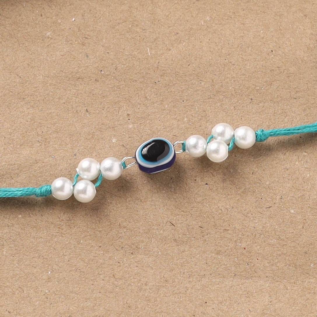 Handmade Beads Evil Eye Rakhi 07